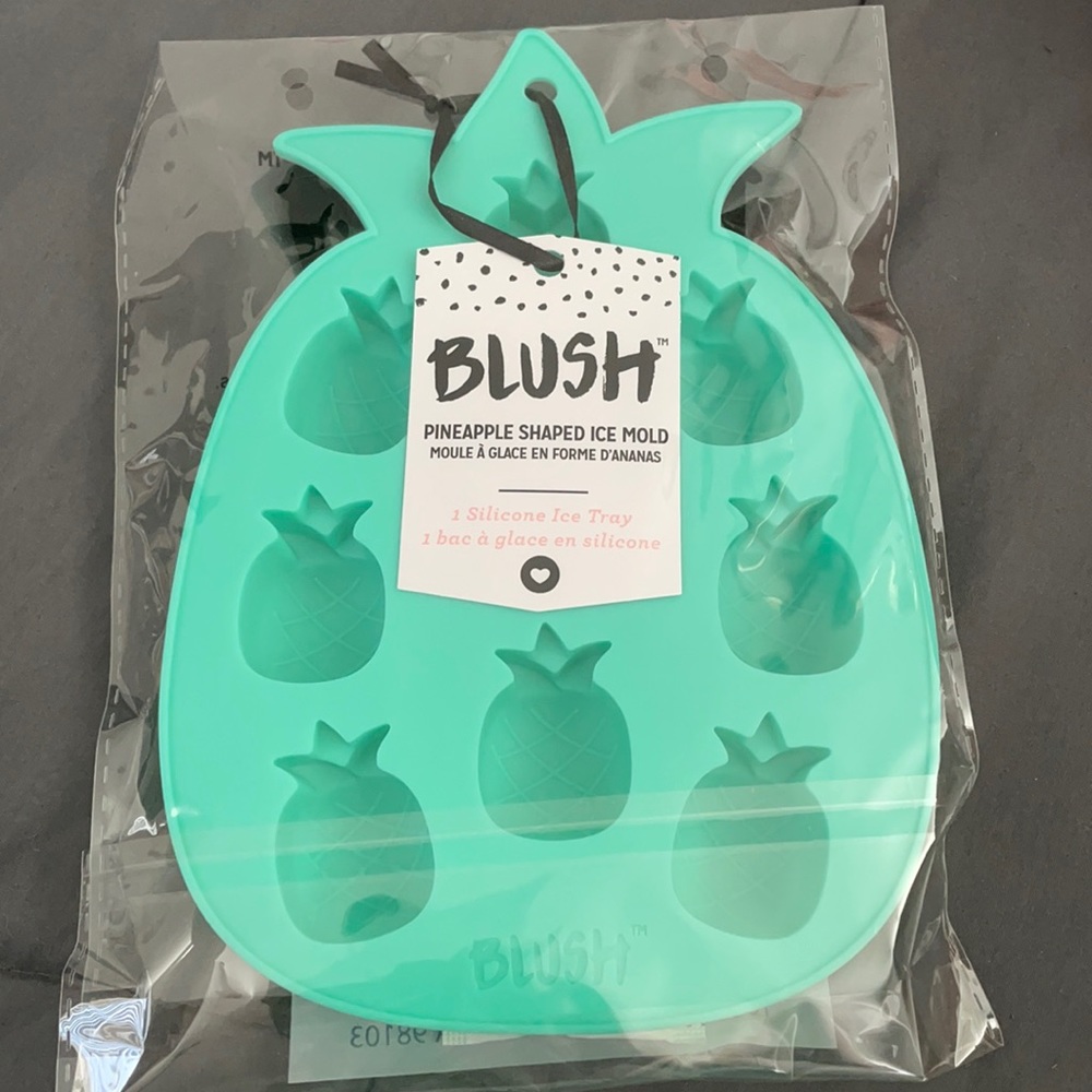 Teal Blush Pineapple Shaped Silicone Ice Mold